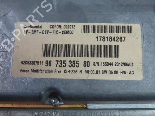 Display monitor CITROËN C8 (EA_, EB_) 2.0 HDi 135 | BP36790007C48 - Image 2