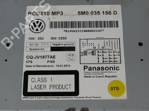 Used Radio VW POLO V (6R1, 6C1) 1.2 TDI (75 hp) 29516568