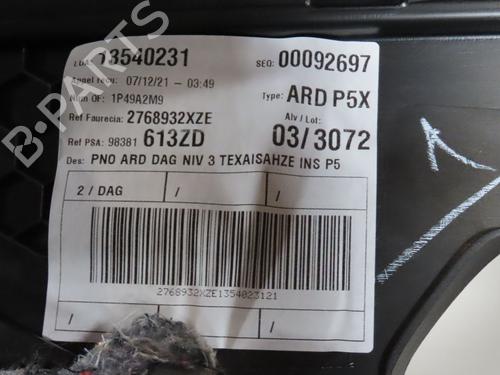Bageste højre beklædning PEUGEOT 308 III (FB_, FH_, FP_, F3_, FM_) BlueHDi 130 (FBYHZL, FBYHZT) (131 hp) 29293926