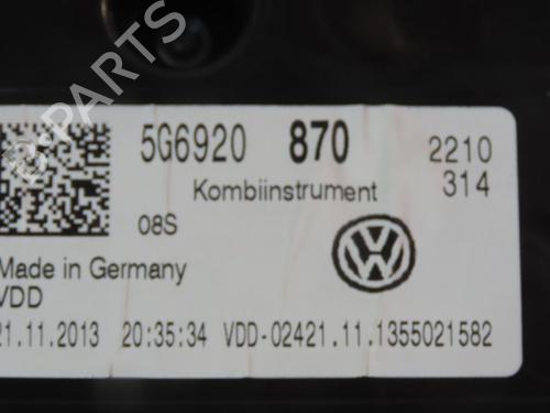 Instrument cluster VW GOLF VII (5G1, BQ1, BE1, BE2) 2.0 GTI | BP28086658C47 