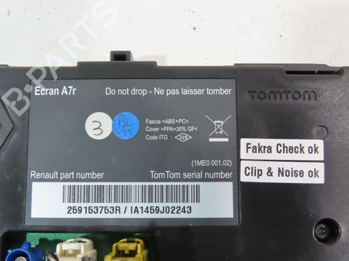 Used Display monitor Display monitor RENAULT LAGUNA III (BT0/1) 2.0 dCi (BT07, BT0J, BT14, BT1A, BT1S) (131 hp) 16538286 16538286