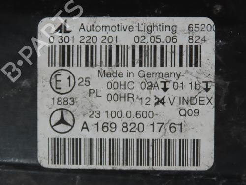 Used Left headlight MERCEDES-BENZ B-CLASS Sports Tourer (W245) B 180 CDI (245.207) (109 hp) 29264451