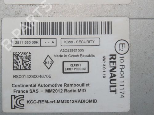Radio RENAULT KANGOO Express (FW0/1_) 1.5 dCi 90 (FW0G, FW05, FW08, FW11) | BP23161632E6