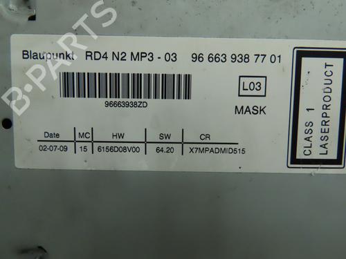 Radio CITROËN C5 III (RD_) 1.6 HDi 110 (RD9HZC) | BP23161561E6 - Image 2