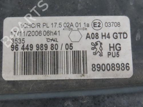 Left headlight PEUGEOT 1007 (KM_) 1.6 HDi | BP28309999C28 