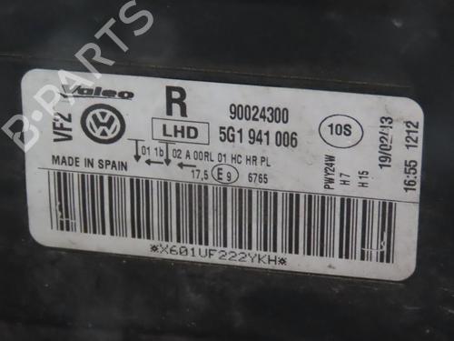 Right headlight VW GOLF VII (5G1, BQ1, BE1, BE2) 1.6 TDI | BP28285357C29 