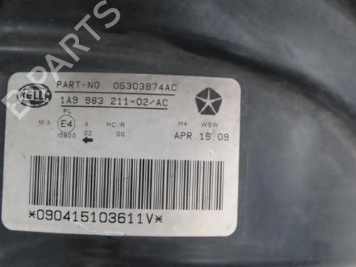 Højre forlygte JEEP COMPASS (MK49) 2.0 CRD 4x4 | BP27510193C29