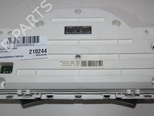 instrument-cluster-opel-agila-b-h08-2008-2009-2010-2011-2012-2013-2014-25300199 main image
