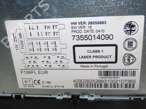 Radio FIAT PUNTO EVO (199_) 1.3 D Multijet | BP20653399E6 