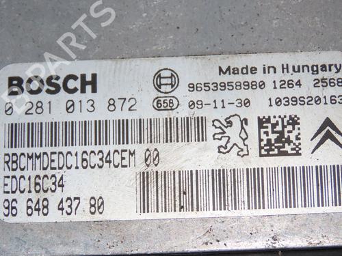 Engine control unit (ECU) CITROËN C3 Picasso (SH_) 1.6 HDi | BP23208112M57 