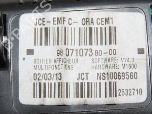 Used Display monitor CITROËN DS3 (SA_) 1.6 HDi 90 (92 hp) 25126079