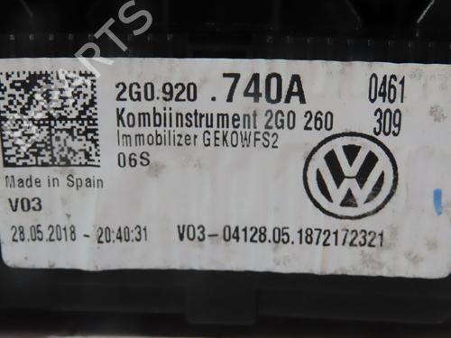 Instrument cluster VW POLO VI (AW1, BZ1, AE1) 1.0 TSI | BP29046562C47 