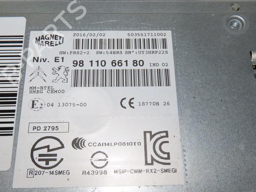 Radio PEUGEOT 208 I (CA_, CC_) 1.6 HDi / BlueHDi 75 | BP23161634E6 