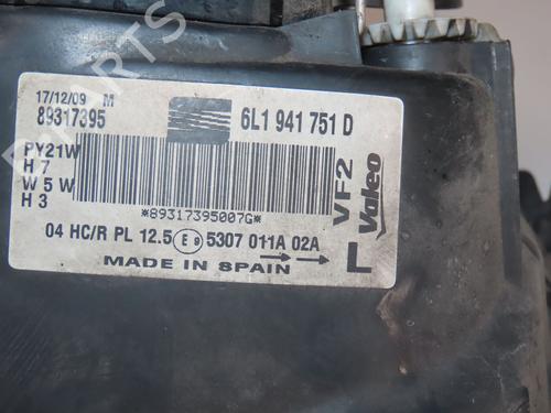 Left headlight SEAT CORDOBA (6L2) 1.4 TDI | BP30522799C28 