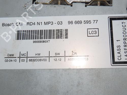 Used Radio CITROËN C3 Picasso (SH_) 1.6 HDi (90 hp) 24323425