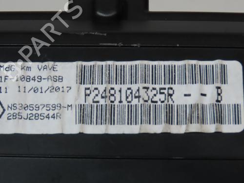 Instrument cluster RENAULT KANGOO Express (FW0/1_) 1.5 dCi 110 (FW06, FW12) | BP31692514C47