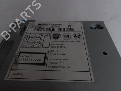 Radio ALFA ROMEO GIULIETTA (940_) 1.4 TB (940FXA1A, 940FXT1A) | BP18316777E6 