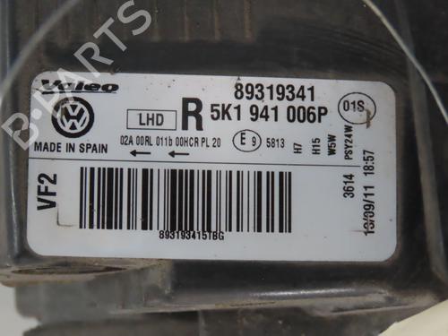 Right headlight VW GOLF VI (5K1) 1.6 TDI | BP32354478C29 