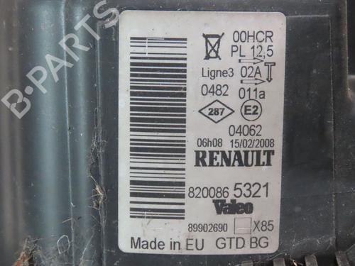 Venstre forlygte RENAULT CLIO III (BR0/1, CR0/1) 1.5 dCi (C/BR0G, C/BR1G) (68 hp) 29577907