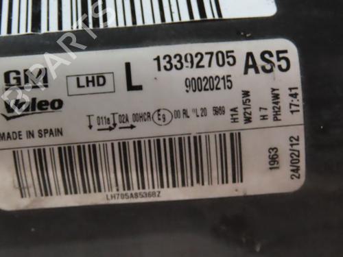 Left headlight OPEL CORSA D (S07) 1.3 CDTI (L08, L68) | BP29293957C28 