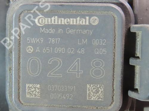 Used Mass air flow sensor MERCEDES-BENZ E-CLASS (W212) E 300 Hybrid / BlueTEC Hybrid (212.098) (204 hp) 29215215