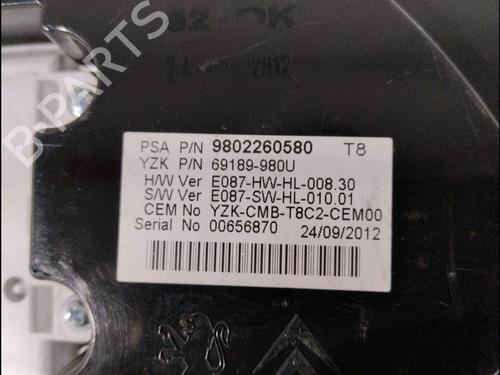 Instrument cluster PEUGEOT 3008 I MPV (0U_)  | BP23161403C47 