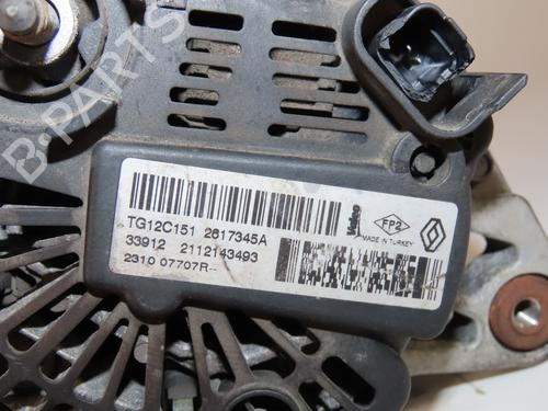 Alternator DACIA DUSTER (HS_) 1.5 dCi (HSAJ) | BP23159630M7 