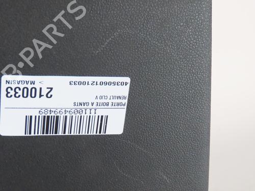 Handskerum RENAULT CLIO V (B7_) 1.5 Blue dCi 100 (B7AD) (101 hp) 27812364