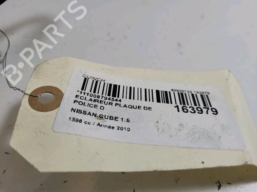 Licence plate light NISSAN CUBE (Z12) 1.6 16V | BP14900219I40 