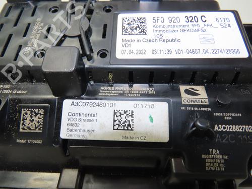 Instrument cluster SEAT ATECA (KH7, KHP) 2.0 TDI | BP17136298C47 