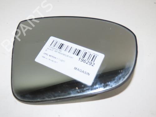 Used Right mirror glass OPEL MERIVA B MPV (S10) 1.7 CDTI (75) (100 hp) 16016447