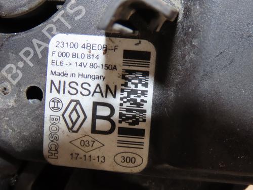 Alternator NISSAN QASHQAI II (J11, J11_) 1.6 dCi | BP20340415M7 