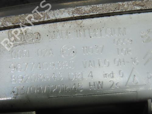 Used Left daytime light PEUGEOT PARTNER Tepee 1.6 HDi 90 (92 hp) 24945533