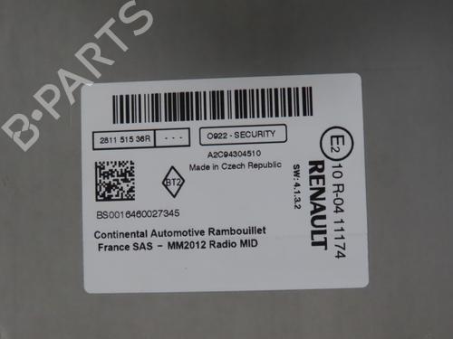 Radio RENAULT CAPTUR I (J5_, H5_) 1.5 dCi 90 (J5N4, J5M5, J5MW, J5M6, J5AL, J5AJ) | BP37624379E6 - Image 2