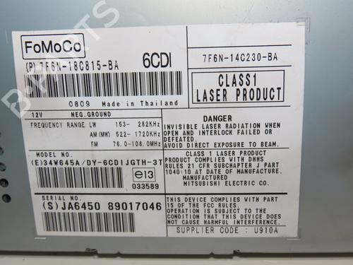 Radio JAGUAR XF I (X250) 2.7 D | BP20299717E6 