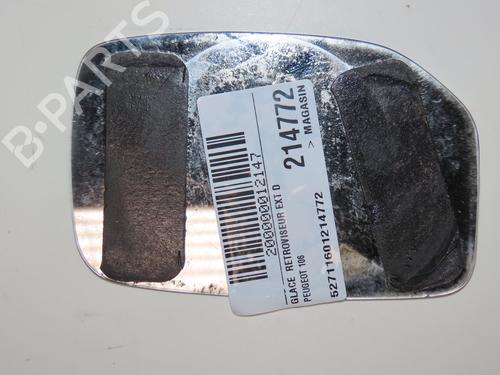 right-mirror-glass-peugeot-106-ii-1a_-1c_-1996-1997-1998-1999-2000-2001-2002-2003-2004-2005-30093173 main image