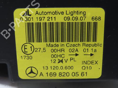 Left headlight MERCEDES-BENZ A-CLASS (W169) A 180 CDI (169.007, 169.307) | BP17176120C28 