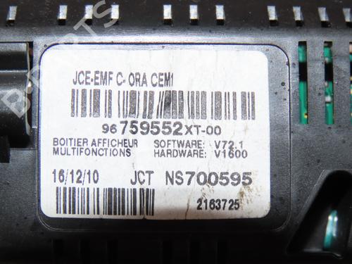 Multifunctionele display CITROËN C3 II (SC_) 1.6 HDi | BP25906129C48 