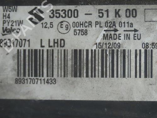 Used Left headlight SUZUKI SPLASH (EX) 1.0 (A5B310) (65 hp) 29901699