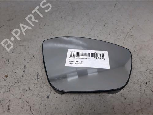 Used Right mirror glass OPEL CORSA F (P2JO) 1.2 (68) (75 hp) 14897834