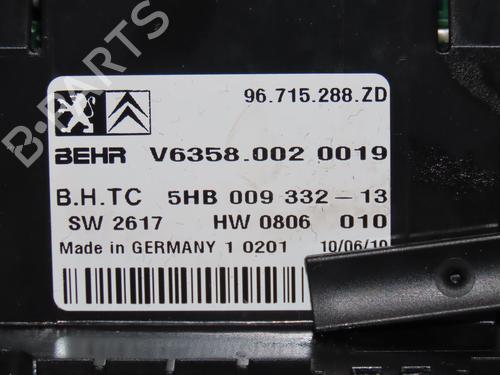 Climate control CITROËN C5 III Break (RW_) 2.0 HDi 140 | BP29819105I5