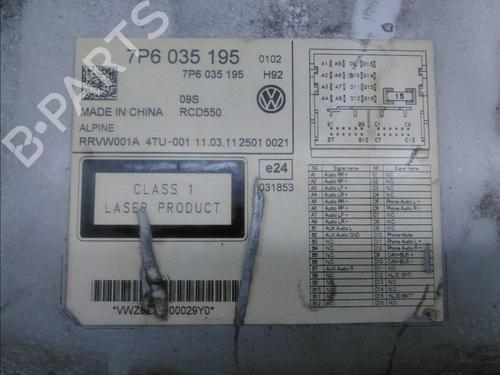 Radio VW TOUAREG (7P5, 7P6) 3.0 V6 TDI | BP15547165E6 