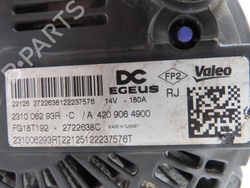 Alternator RENAULT CLIO V (B7_) 1.5 Blue dCi 100 (B7AD) | BP28309893M7