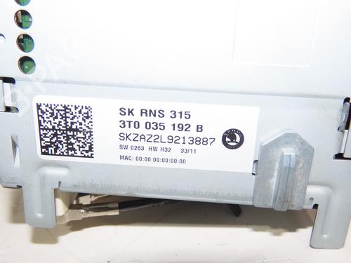 radio-skoda-superb-ii-estate-3t5-19-tdi-3t0035192b-2009-2010-2011-2012-2013-2014-2015-20710962 main image