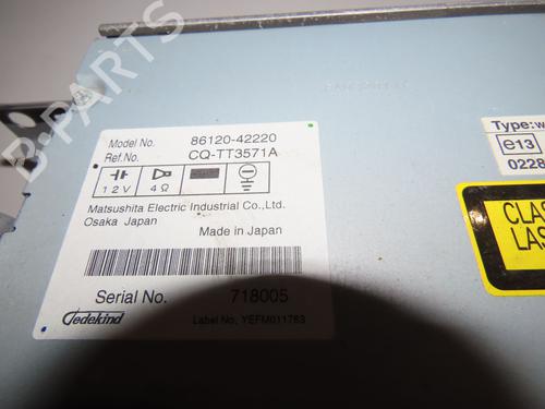 Radio TOYOTA RAV 4 III (_A3_) 2.2 D 4WD (ALA30_, ALA30R) | BP18124885E6 