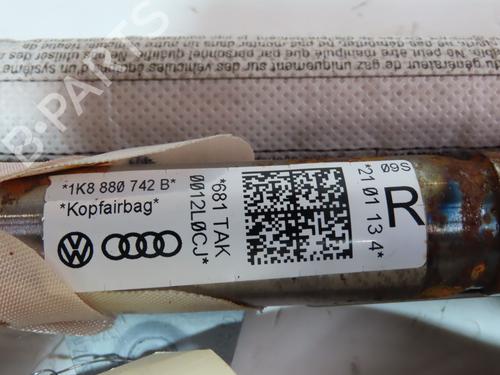 Used Right curtain airbag VW SCIROCCO III (137, 138) 2.0 TDI (140 hp) 23161786