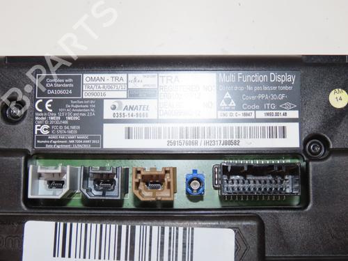 Display RENAULT ZOE (BFM_) ZOE (88 hp) 26442666