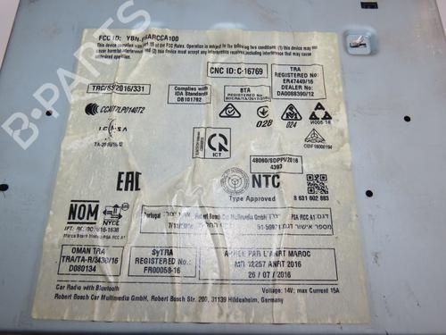 Radio PEUGEOT 208 I (CA_, CC_) 1.2 VTI 82 | BP17731365E6 