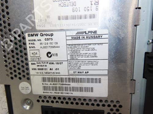 Radio BMW 3 (E90) 320 d | BP19690598E6