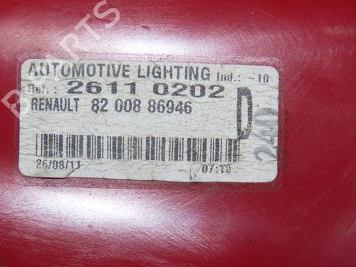 Used Right taillight Right taillight RENAULT CLIO III (BR0/1, CR0/1) 1.2 16V (BR02, BR0J, BR11, CR02, CR0J, CR11) (75 hp) 32100138 32100138